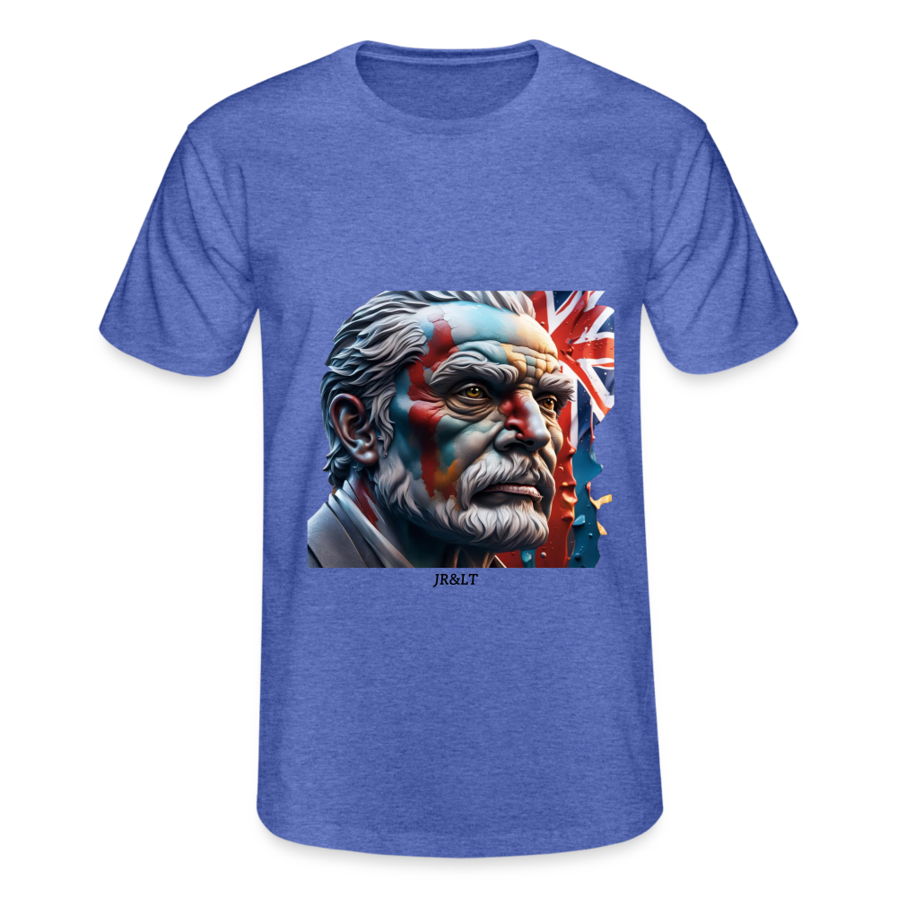 OLD MAN BRITAIN!! MEN'S CLASSIC T-SHIRT - heather blue