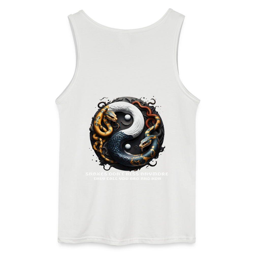 YING YANG - MEN'S TANK TOP - white