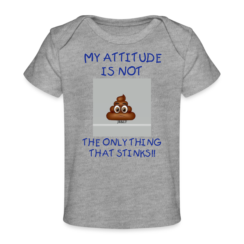 MY ATTITUDE...BABY T-SHIRT - heather grey