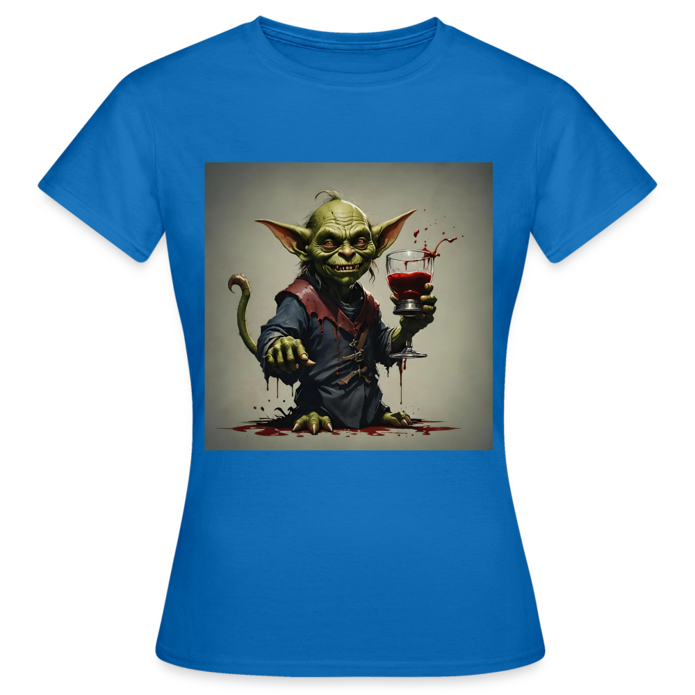 GOBLIN WITH A GOBLET - WOMEN'S CLASSIC T-SHIRT - royal blue