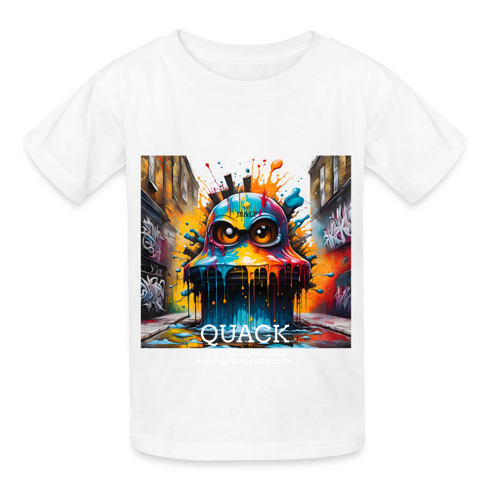 QUACK!! CHILDREN'S T-SHIRT - white