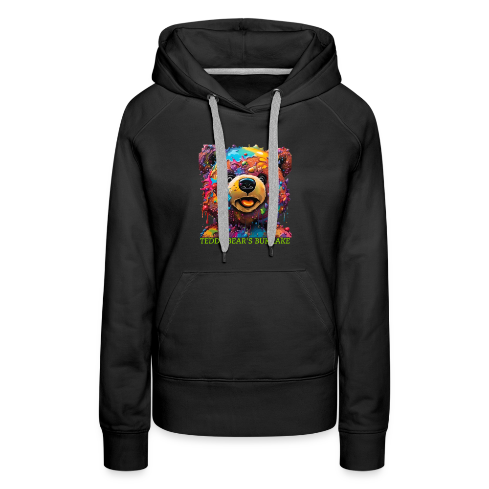 TEDDY BEAR'S BUKKAKE!! - WOMENS HOODIE - black