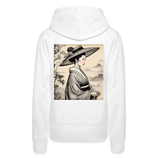 WOMAN AT PEACE - WOMEN'S HOODIE - white