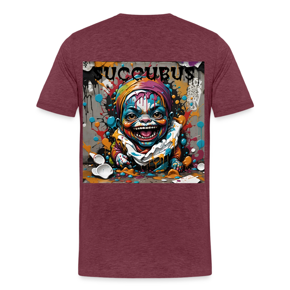 SUCCUBUS - MEN'S PREMIUM T-SHIRT - heather burgundy