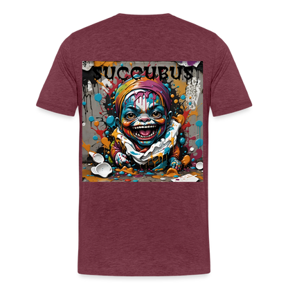 SUCCUBUS - MEN'S PREMIUM T-SHIRT - heather burgundy