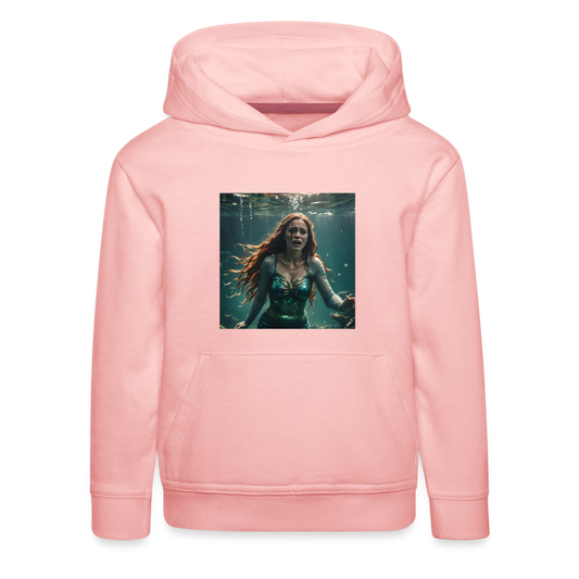 SOULESS MERMAID!! CHILDREN'S HOODIE - crystal pink