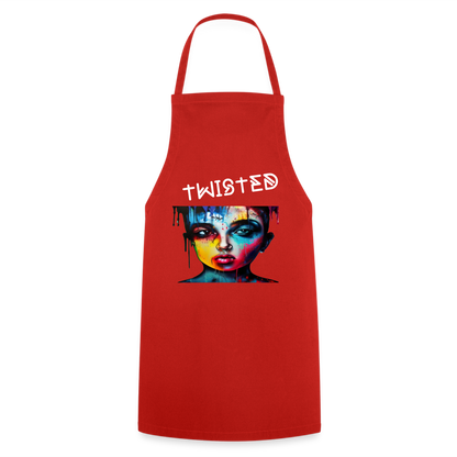 TWISTED - ADULT APRON - red