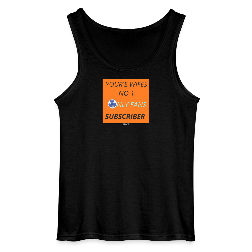 YOUR WIFE'S NO1 - MEN'S TANK TOP - black