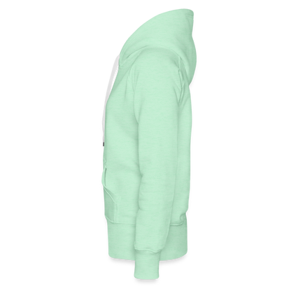 UNMEDICATED AND ON THE LOOSE!! WOMEN'S HOODIE - light mint