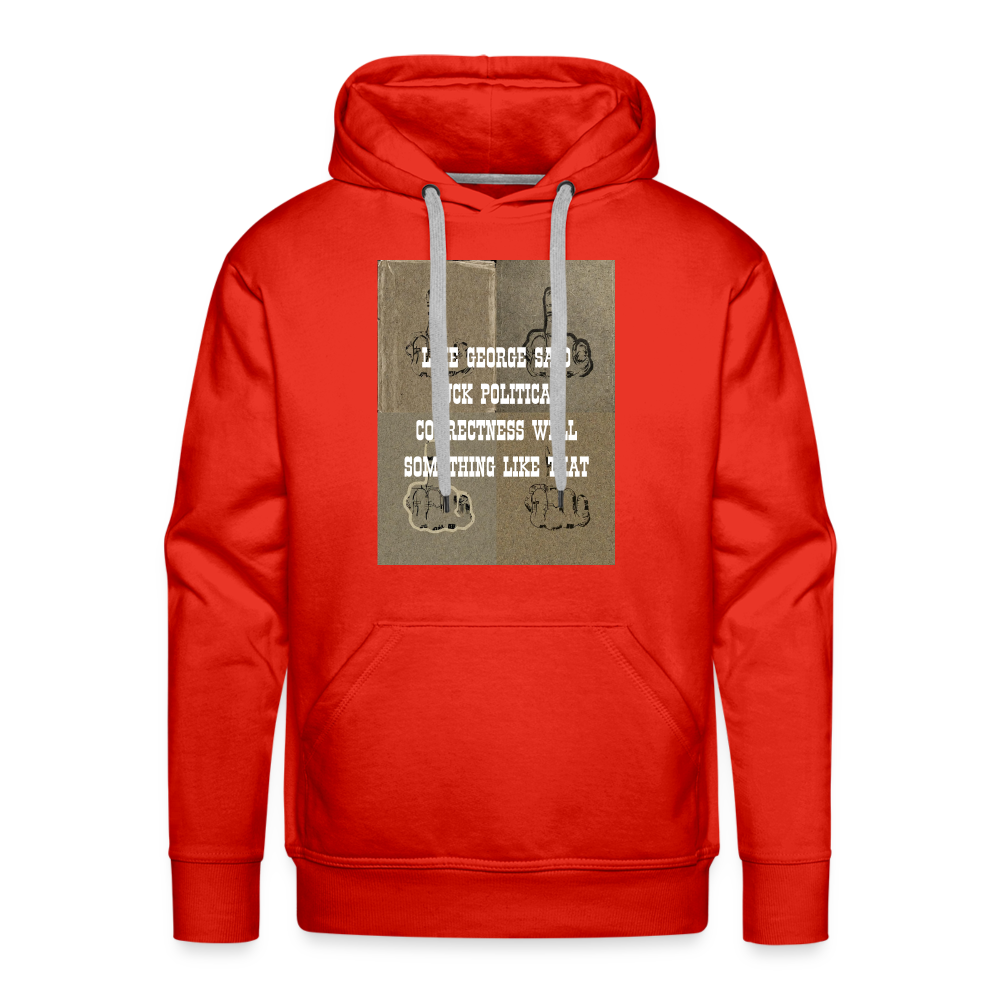 FUCK POLITICAL CORRECTNESS - MEN'S HOODIE - red