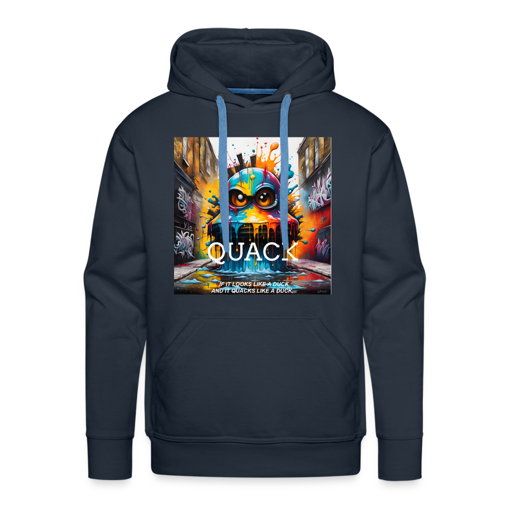 QUACK!! MEN'S HOODIE - navy