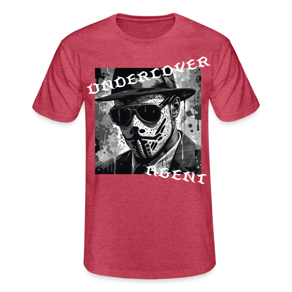 UNDERCOVER AGENT - MEN'S  CLASSIC T-SHIRT - heather red