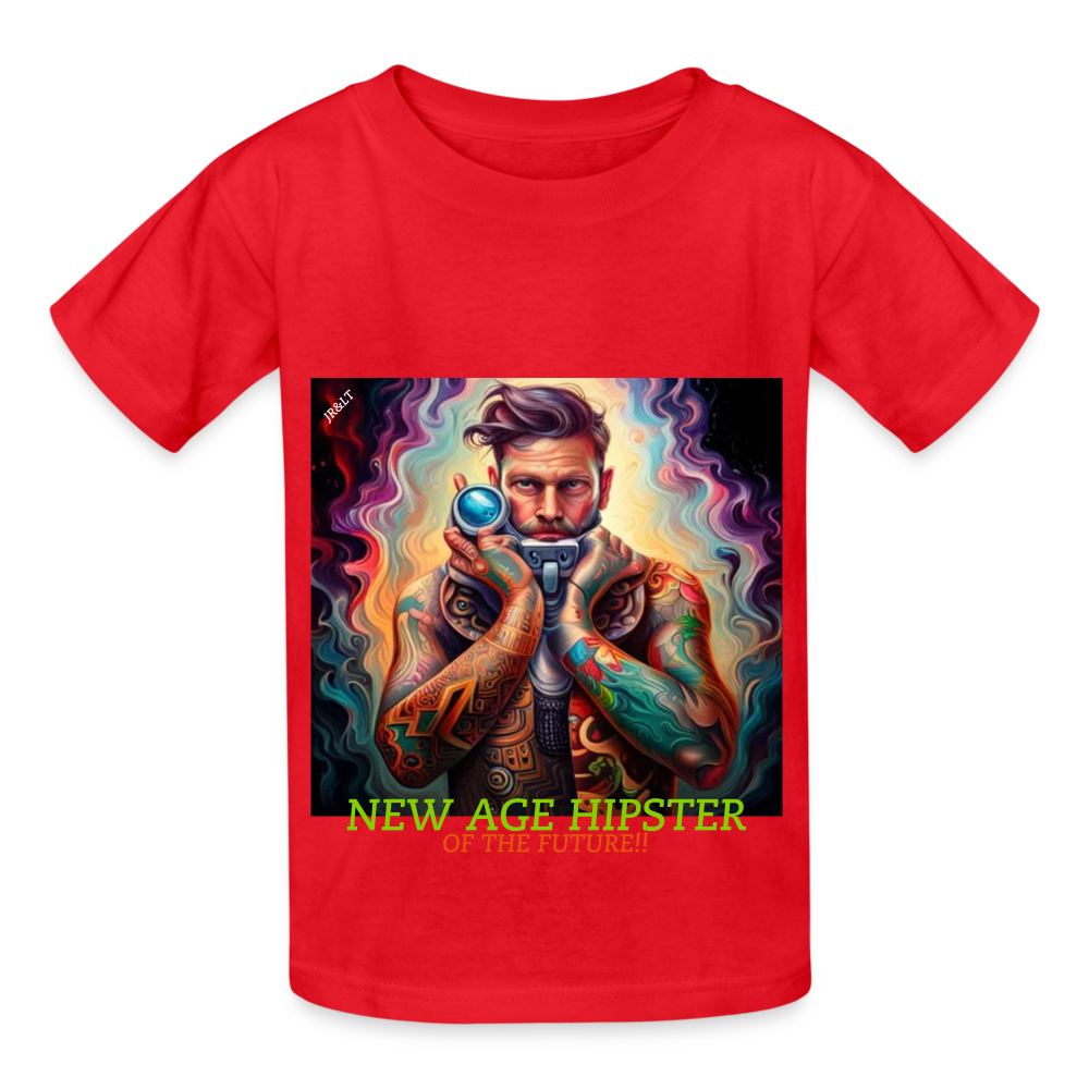 NEW AGE HIPSTER!! CHILDREN'S T-SHIRT - red