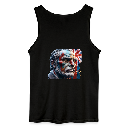 OLD MAN BRITAIN- MEN'S TANK TOP - black