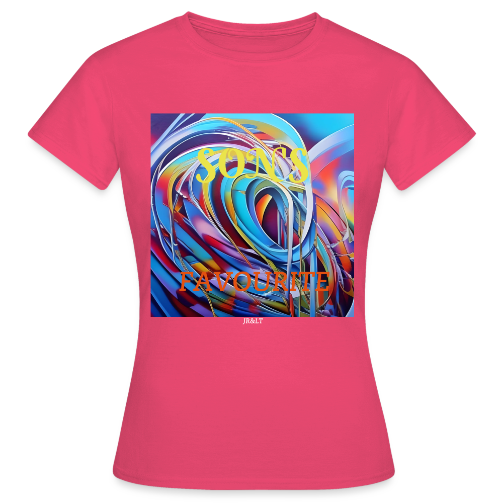 DAUGHTER/SON'S FAVOURITE!! WOMEN'S T-SHIRT (PERSONALISABLE) - azalea