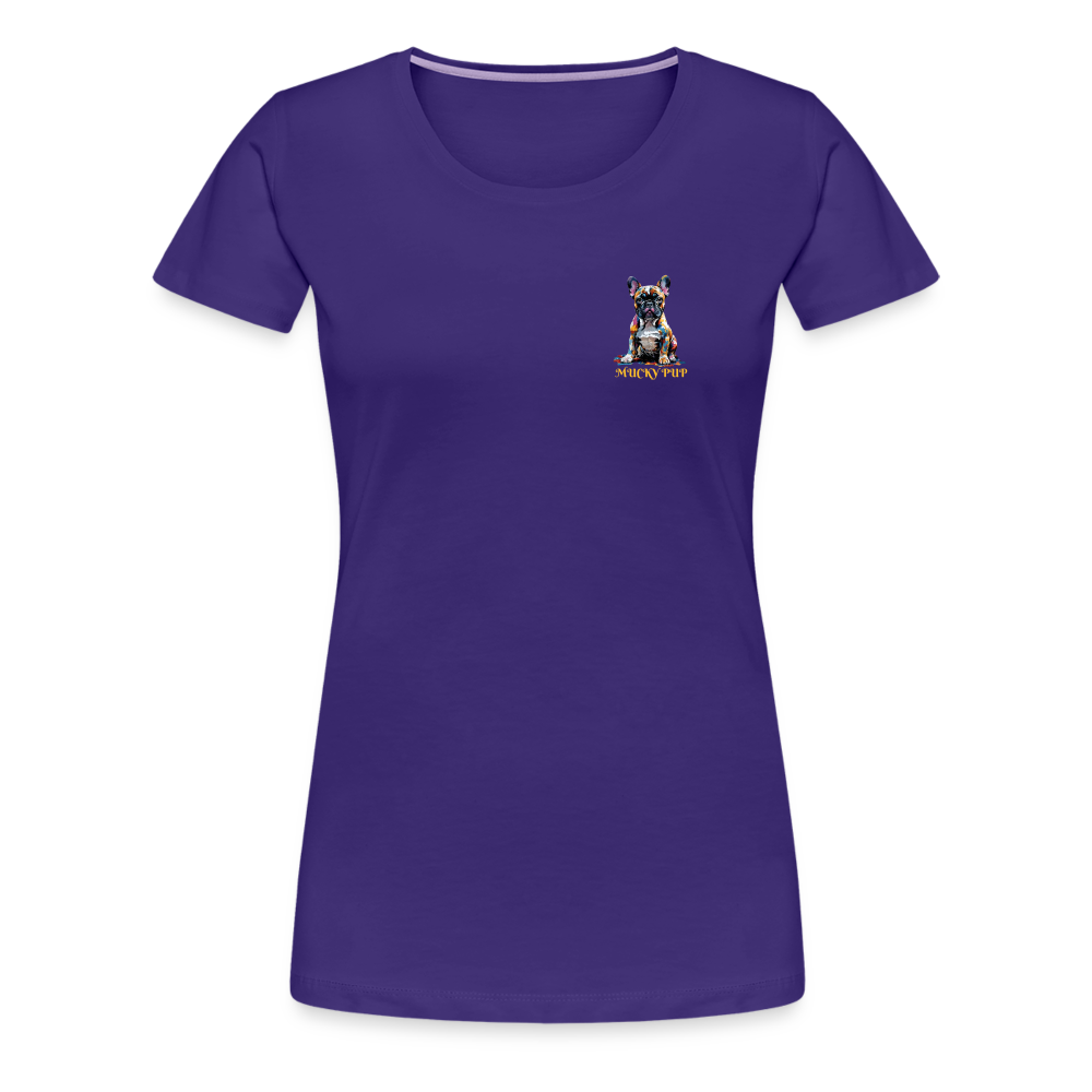 MUCKY PUP!! - WOMENS PREMIUM T-SHIRT - purple