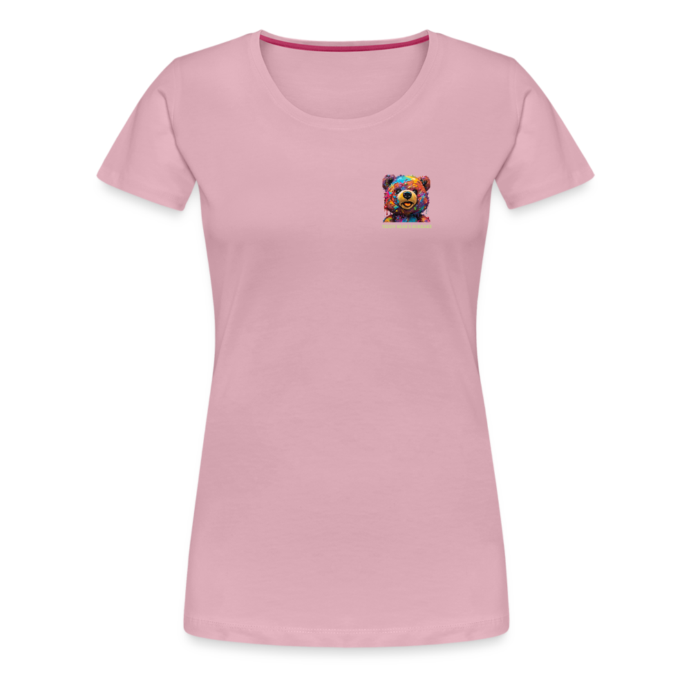 TEDDY BEAR'S BUKKAKE!! WOMENS PREMIUM T-SHIRT - rose shadow