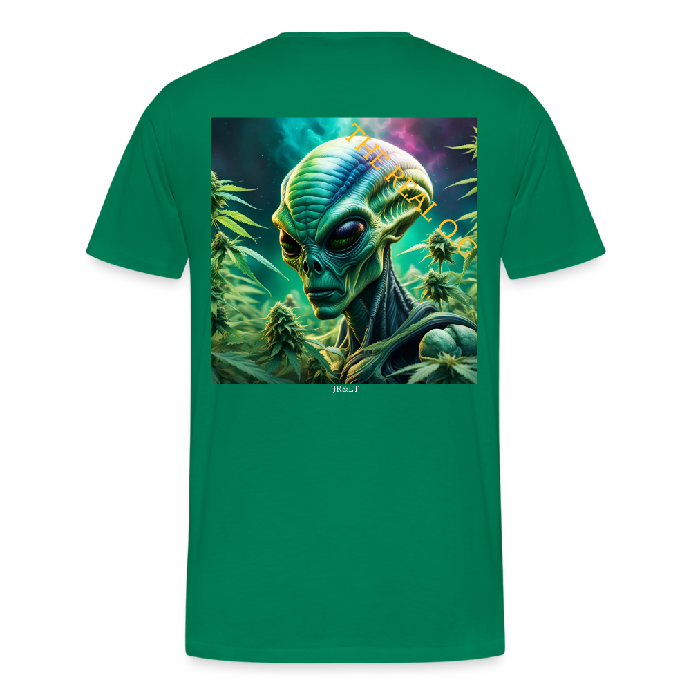 THE REAL ALIEN O.G!! MENS PREMIUM T-SHIRT - kelly green