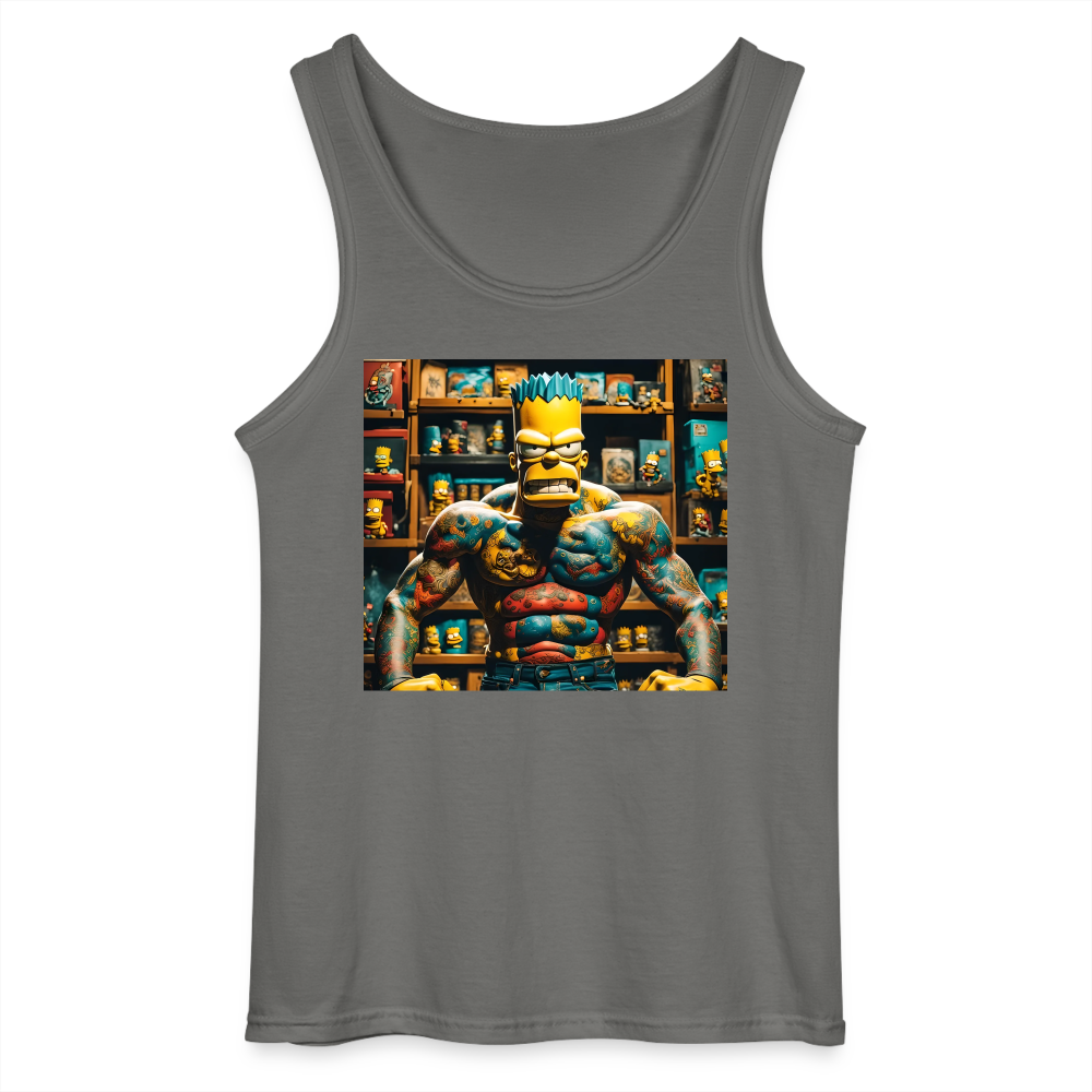 AGED 47 - MEN'S TANK TOP - charcoal grey