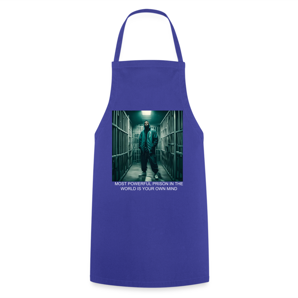 MOST POWERFUL - ADULT APRON - royal blue