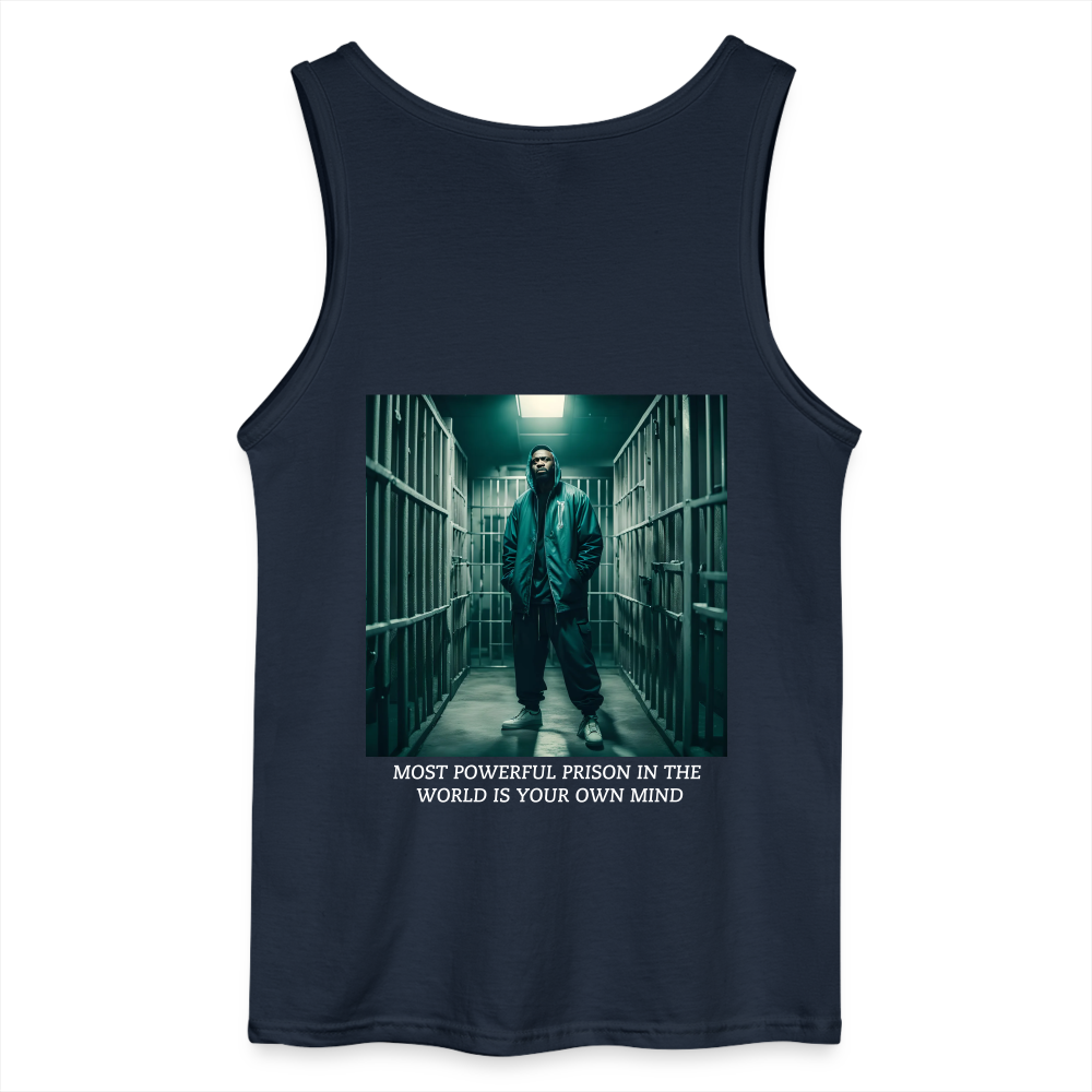 MOST POWERFUL - MEN'S TANK TOP - navy