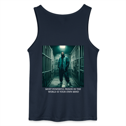 MOST POWERFUL - MEN'S TANK TOP - navy