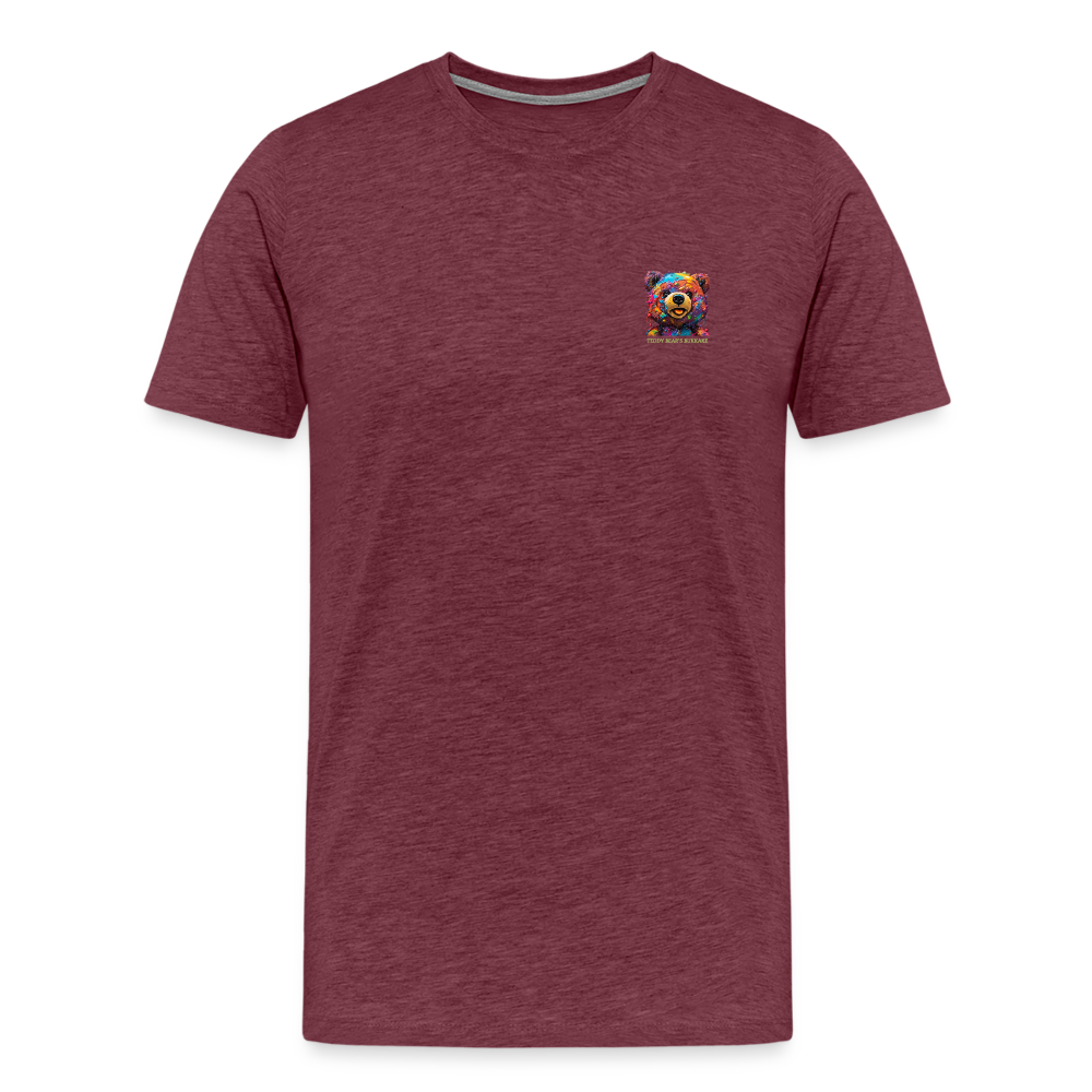 TEDDY BEAR'S BUKKAKE!! MENS PREMIUM T-SHIRT - heather burgundy