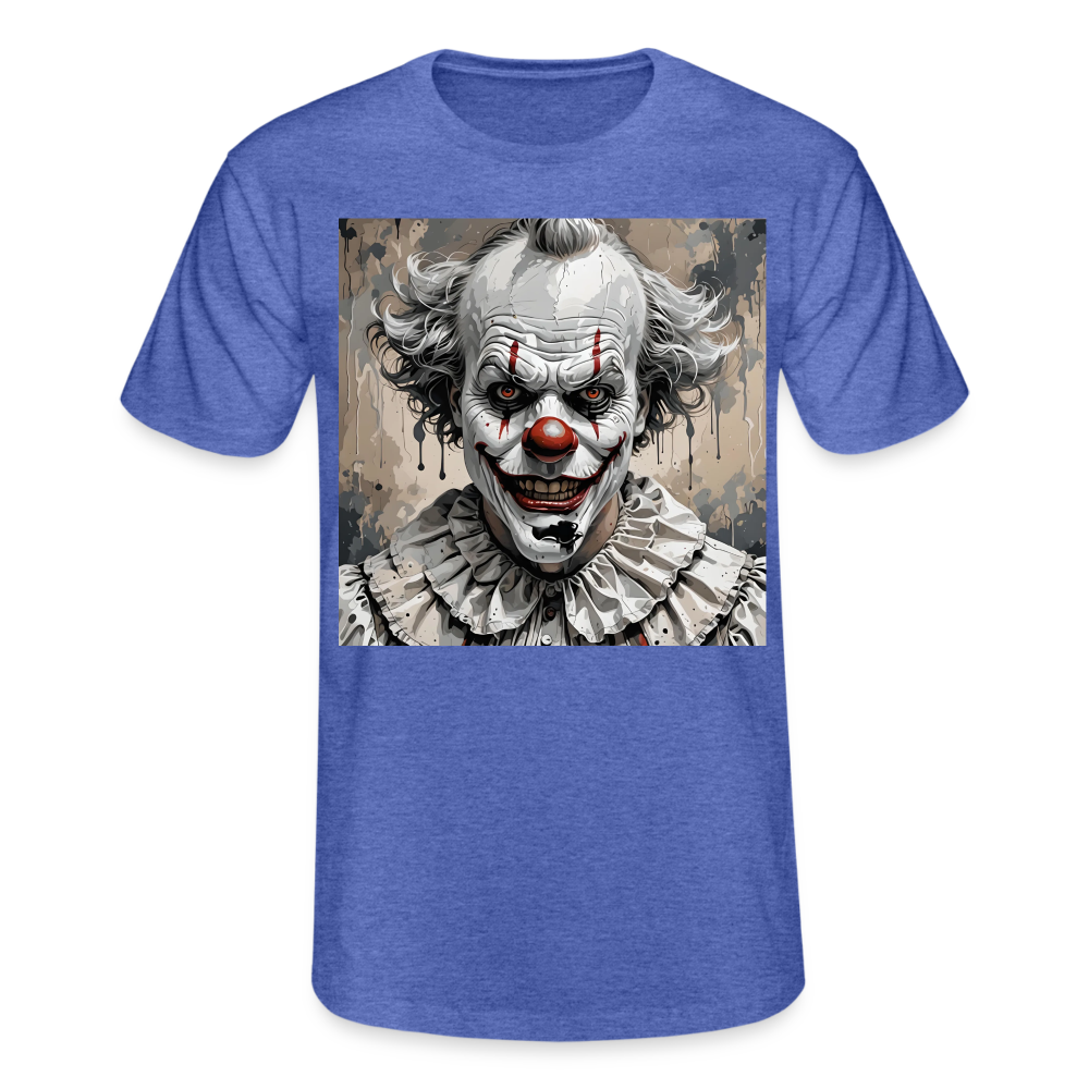 EVIL CLOWN!! MEN'S CLASSIC T-SHIRT - heather blue