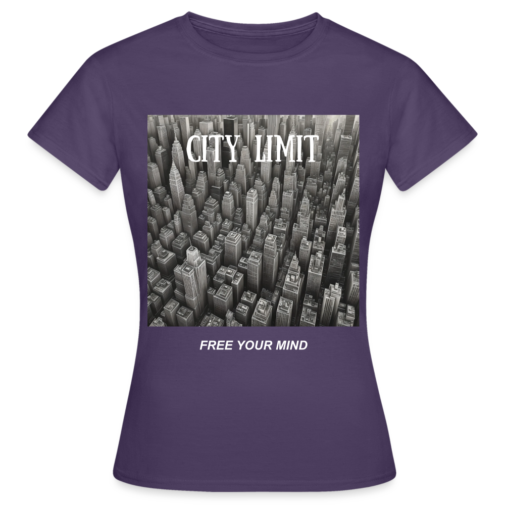 CITY LIMIT - WOMEN'S CLASSIC T-SHIRT - dark purple