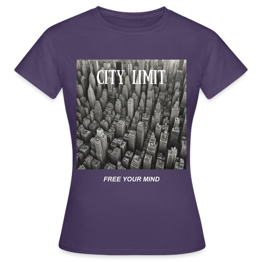 CITY LIMIT - WOMEN'S CLASSIC T-SHIRT - dark purple