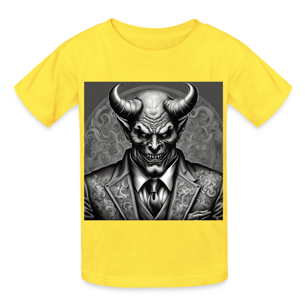 LUCIFER - CHILDREN'S T-SHIRT - yellow