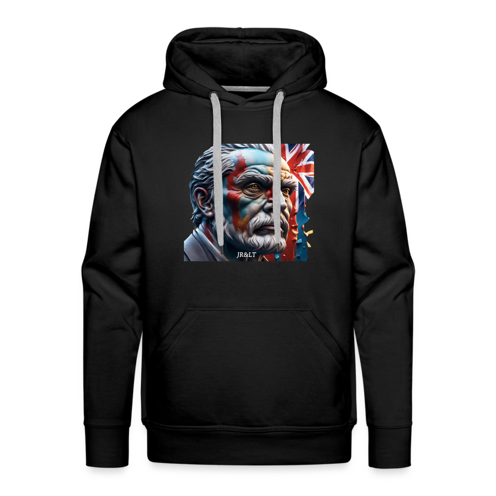 OLD MAN BRITAIN!! MEN'S HOODIE - black