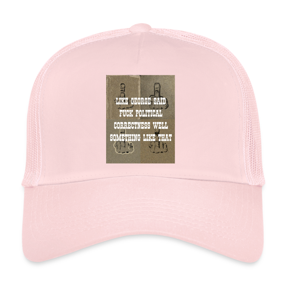 FUCK POLITICAL CORRECTNESS - BREATHABLE CAP - pale pink