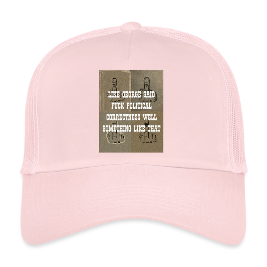 FUCK POLITICAL CORRECTNESS - BREATHABLE CAP - pale pink