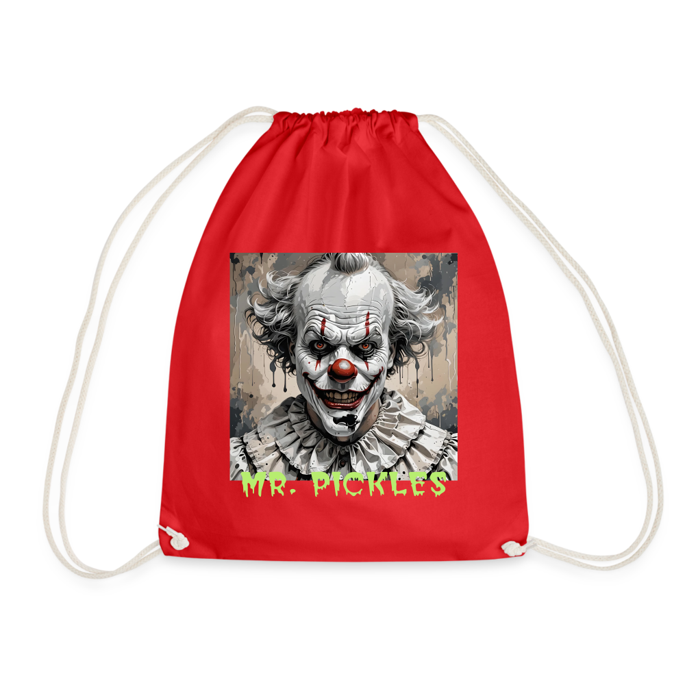 MR. PICKLES - DRAWSTRING BAG - red