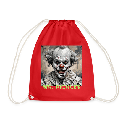 MR. PICKLES - DRAWSTRING BAG - red