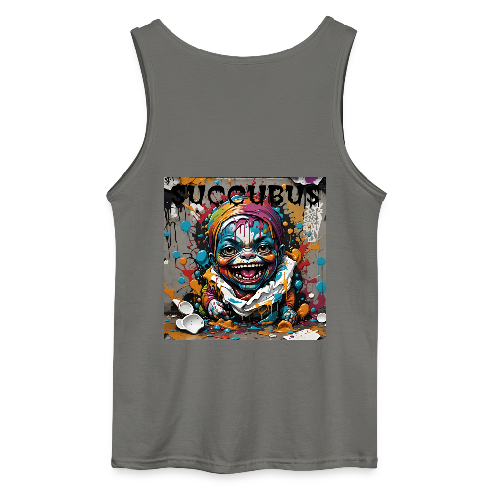 SUCCUBUS - MEN'S TANK TOP - charcoal grey