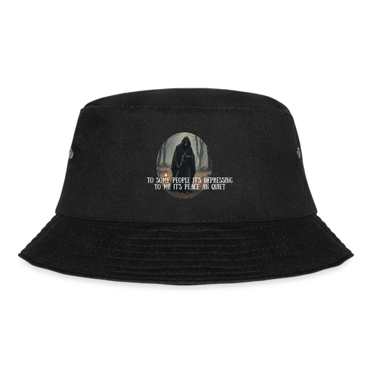 LONELY GRIM REAPER - BUCKET HAT - black