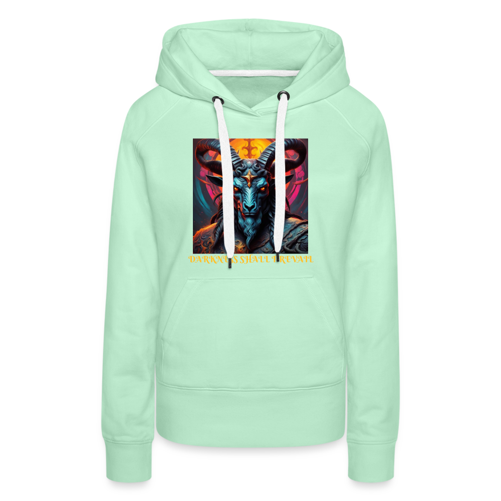 BAPHOMET!! WOMEN'S HOODIE - light mint