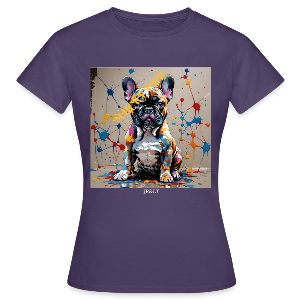 MUCKY PUP!! - WOMENS CLASSIC T-SHIRT - dark purple