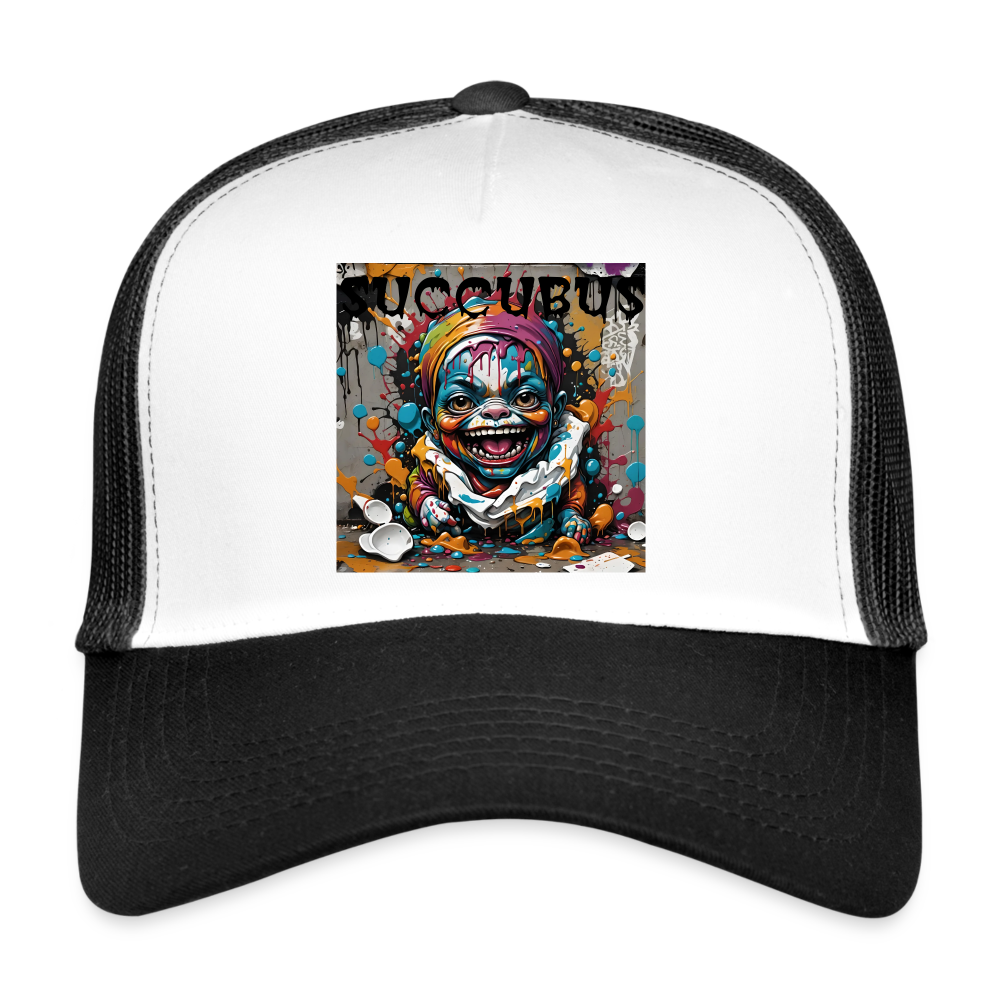 SUCCUBUS - BREATHABLE HAT - white/black