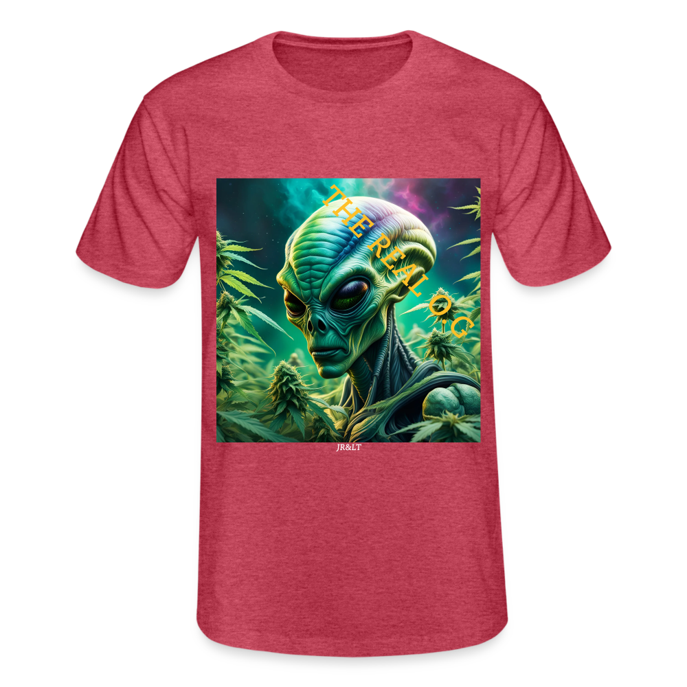 THE REAL ALIEN O.G!! MENS CLASSIC T-SHIRT - heather red