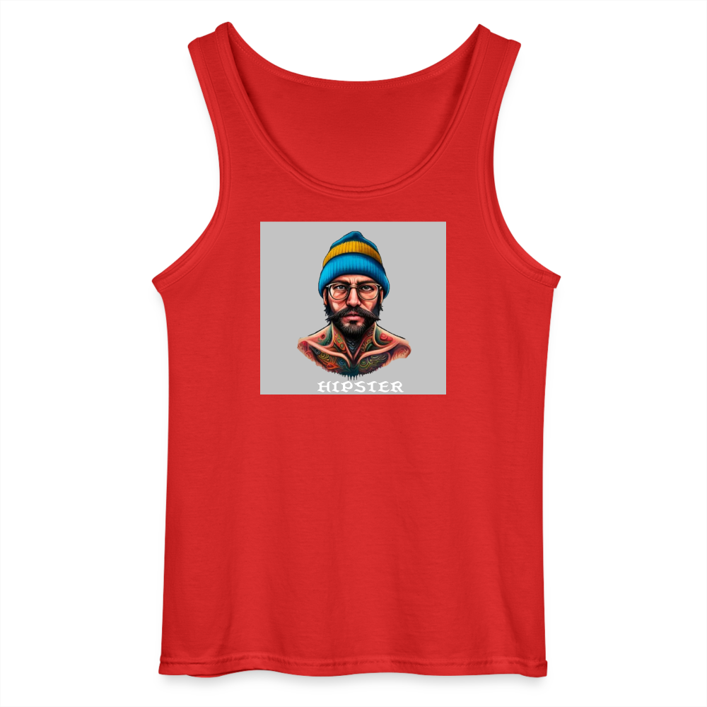 HIPSTER - MEN'S TANK TOP - red