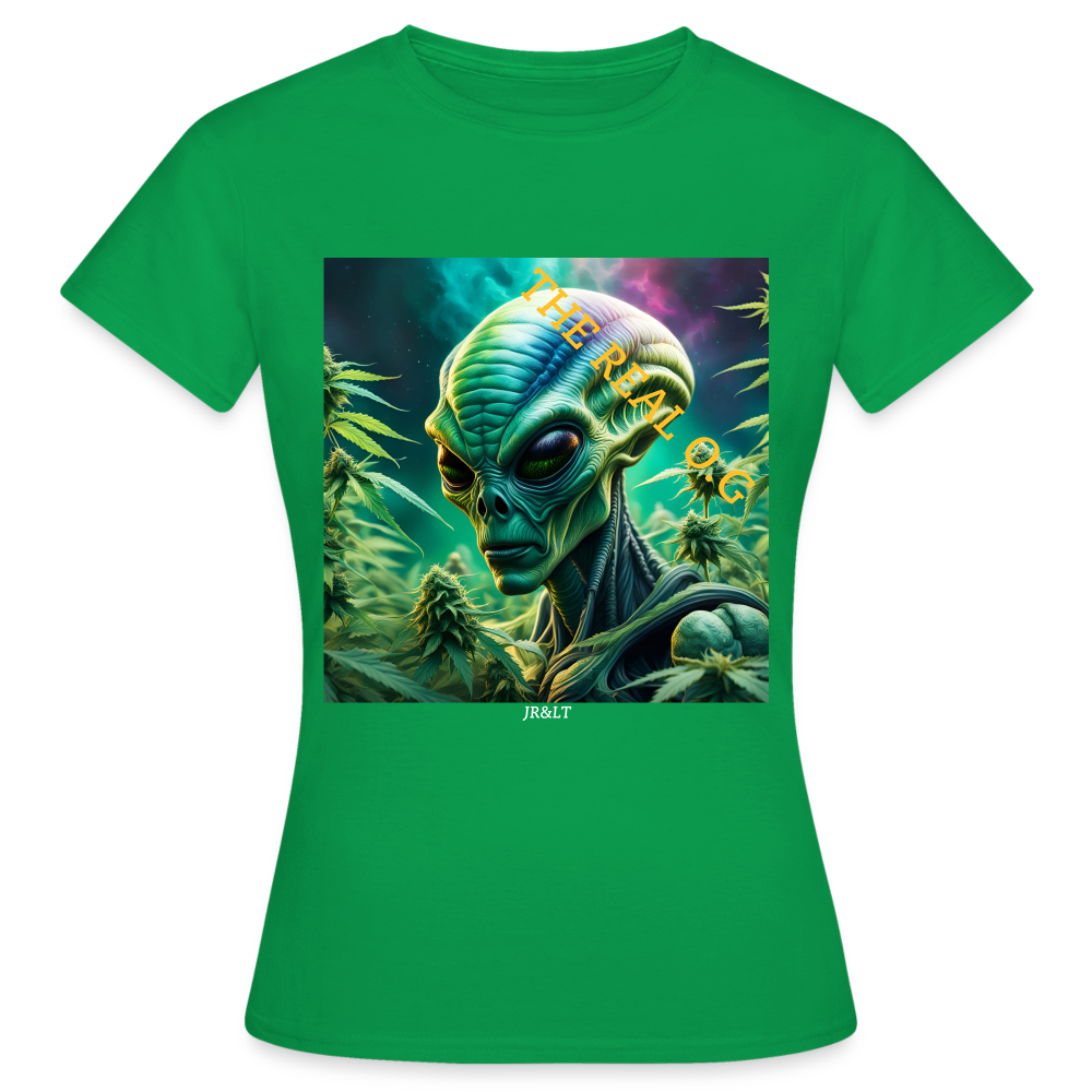 THE REAL ALIEN O.G!! WOMENS CLASSIC T-SHIRT - kelly green