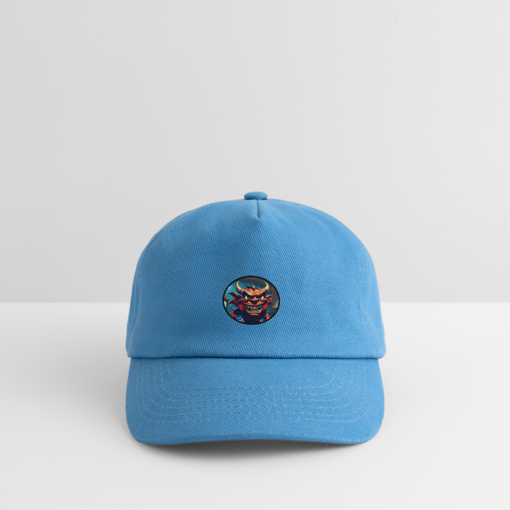 LITTLE DEVIL - CHILDREN'S ORGANIC BASEBALL CAP - peacock-blue