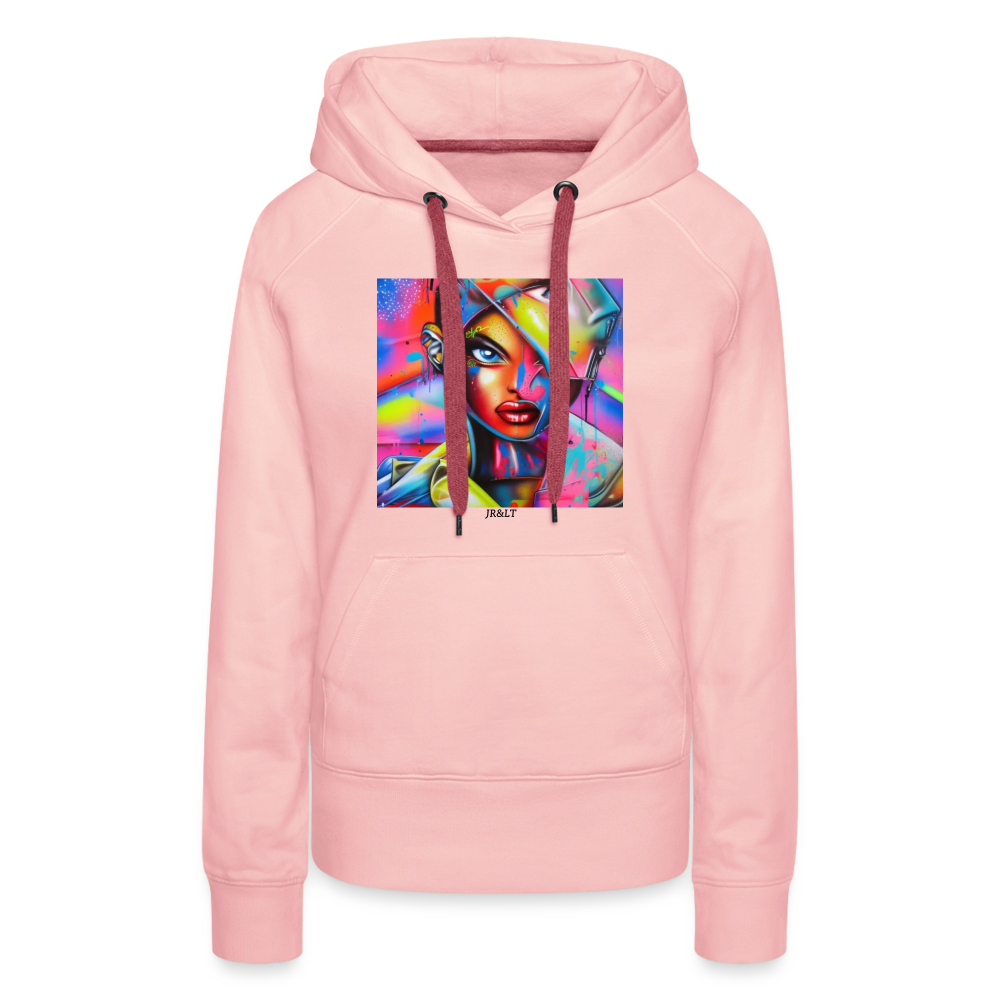 2FACED!! WOMENS HOODIE - crystal pink