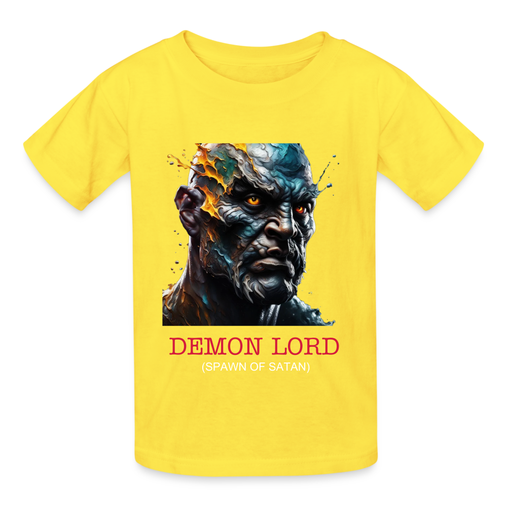 DEMON LORD! KIDS T-SHIRT - yellow