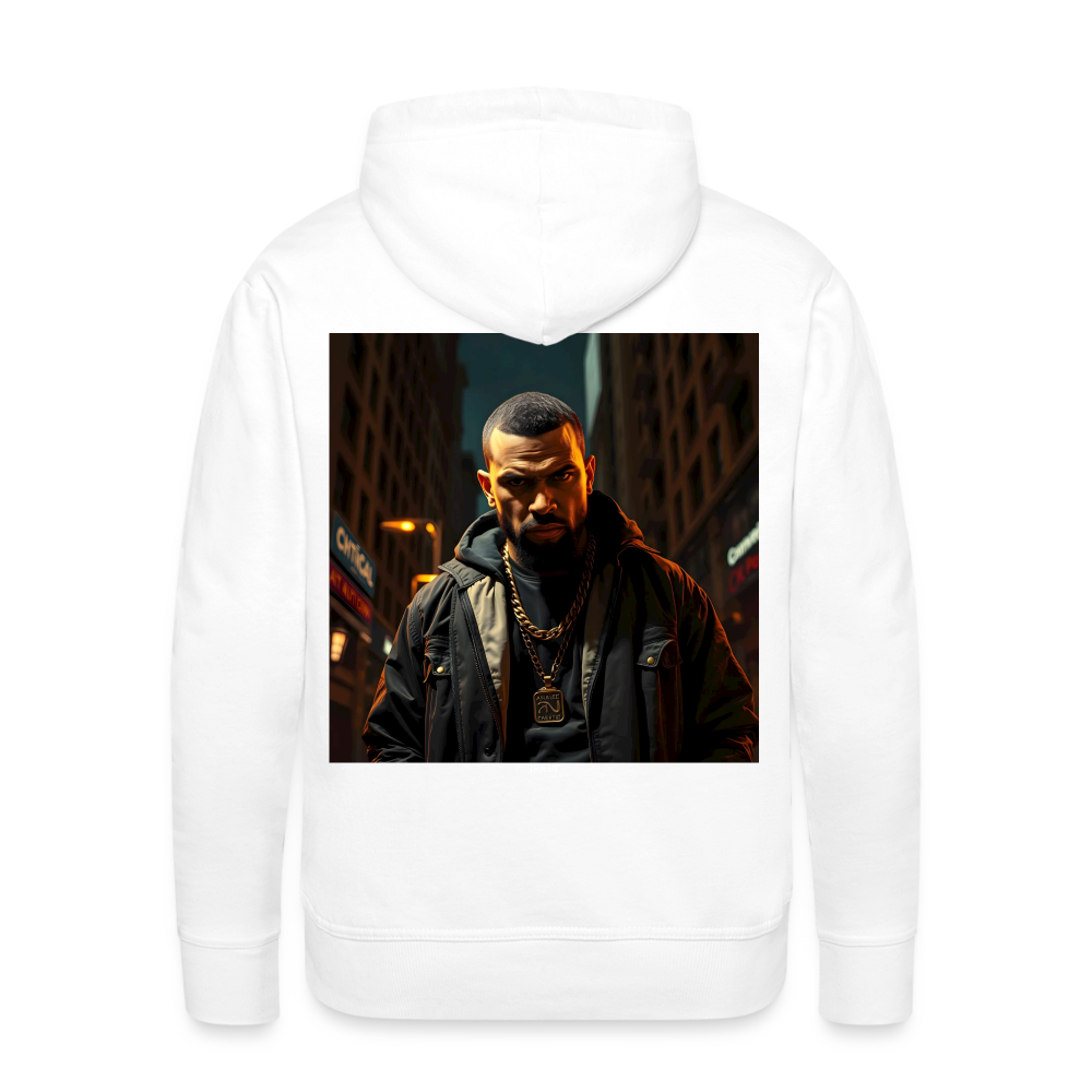 WHAT YOU LOOKING AT? - MEN'S HOODIE - white