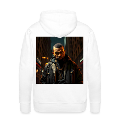 WHAT YOU LOOKING AT? - MEN'S HOODIE - white