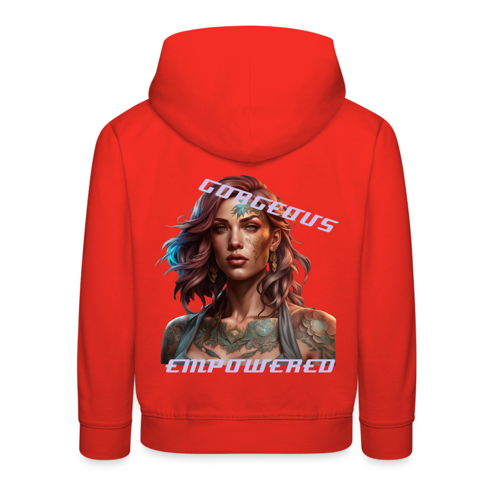 GORGEOUS & EMPOWERED CHILDREN'S HOODIE - red